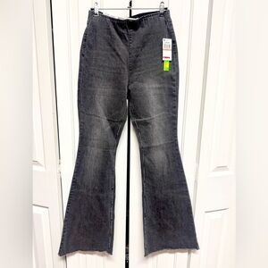 Dark Gray Flare Jeans for Women